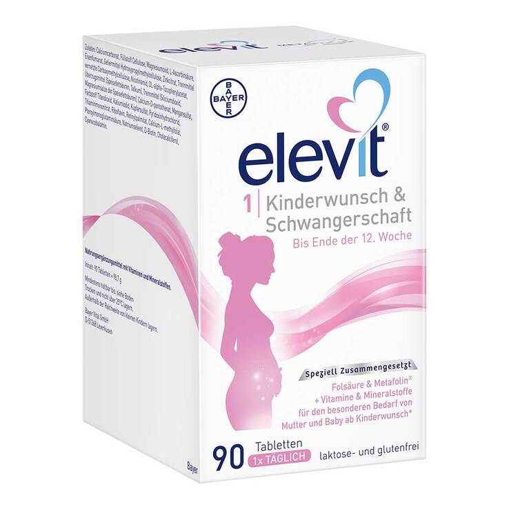 Elevit 1 Kinderwunsch & Schwangerschaft Tabletten, 90 St