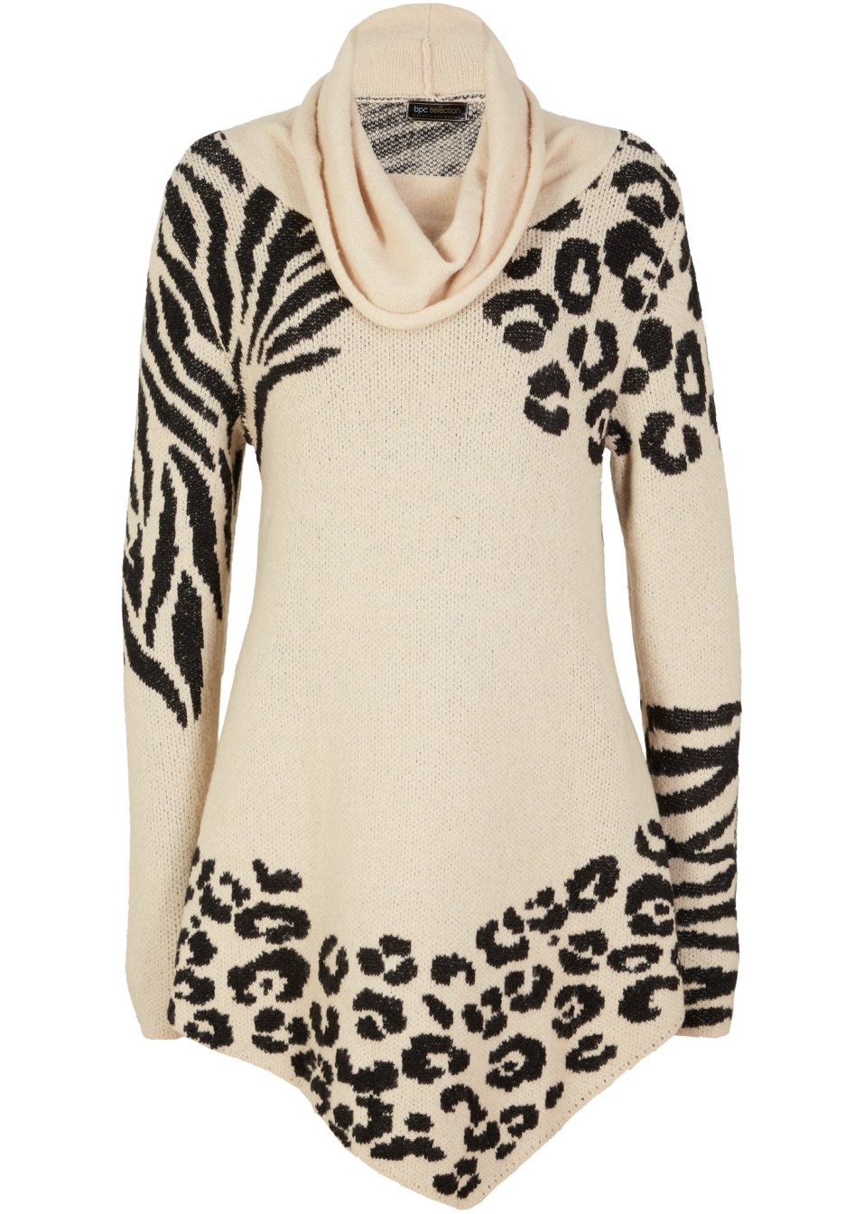 Pull long asymétrique