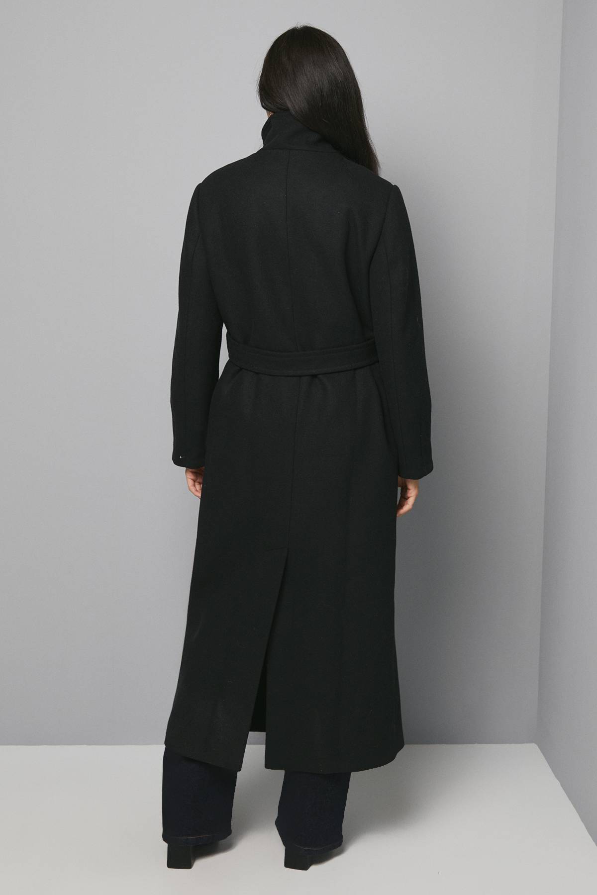 Wallis Manteau Col Cheminée