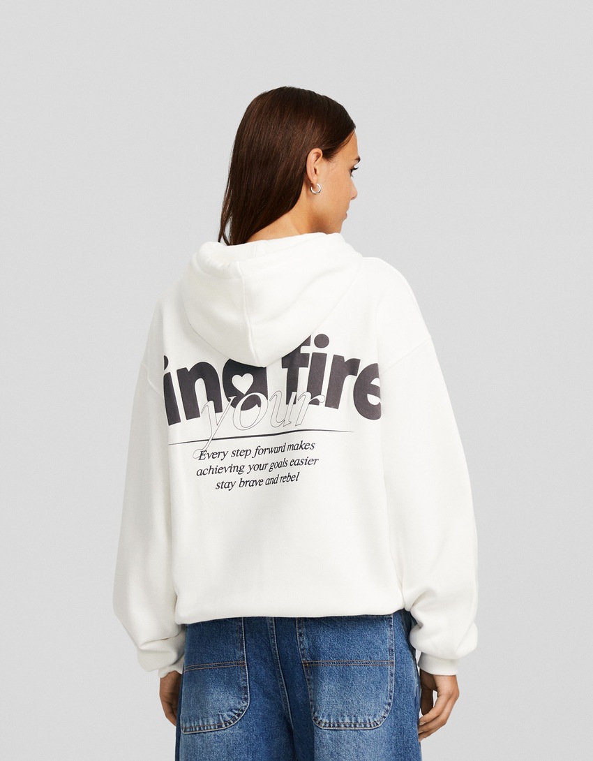 Moletom oversized estampado