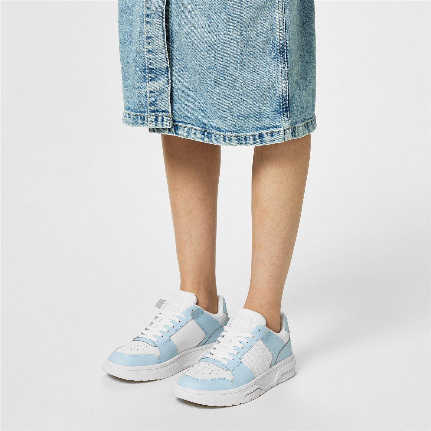 Tommy Jeans Leather Skate Trainers