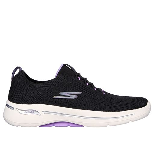 Skechers GO WALK Arch Fit Sneakers, Black Lavender, 40