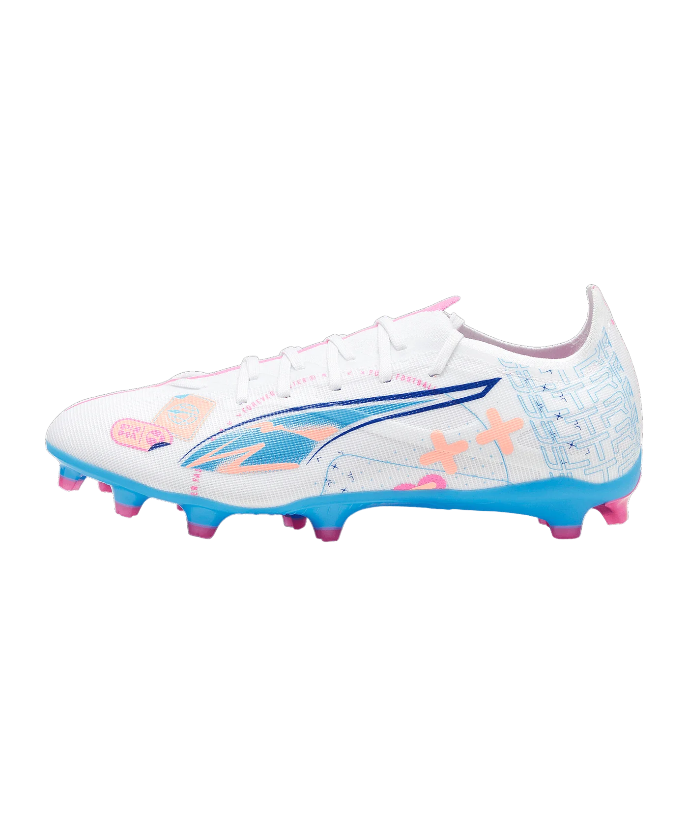 PUMA ULTRA 5 Match FG/AG Volume Up Weiss Blau F01