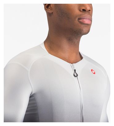 Maillot à Manches Courtes Castelli Upf Homme Gris
