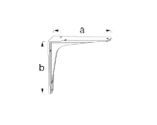 Alfer professionele console 125 x 100 mm, kogelgepolijst aluminium