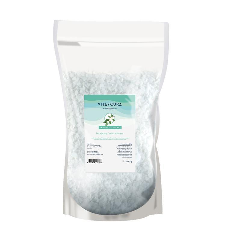 Vita Cura Magnesium zout flakes eucalyptus 1000G