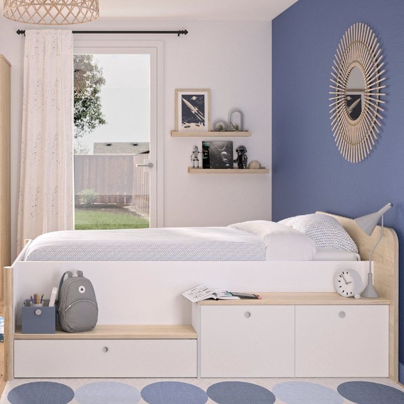 Gami - Matis - Kajuitbed - Wit - Spaanplaat