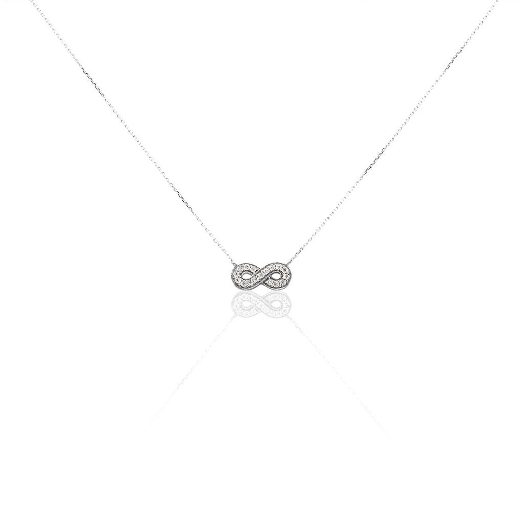 Collier Or Blanc Chlotildane Diamants