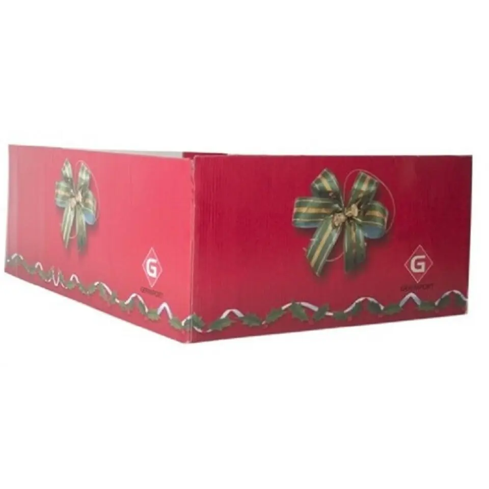 Gerimport Kerstbal - kunststof - goud - glitters - D20 cm