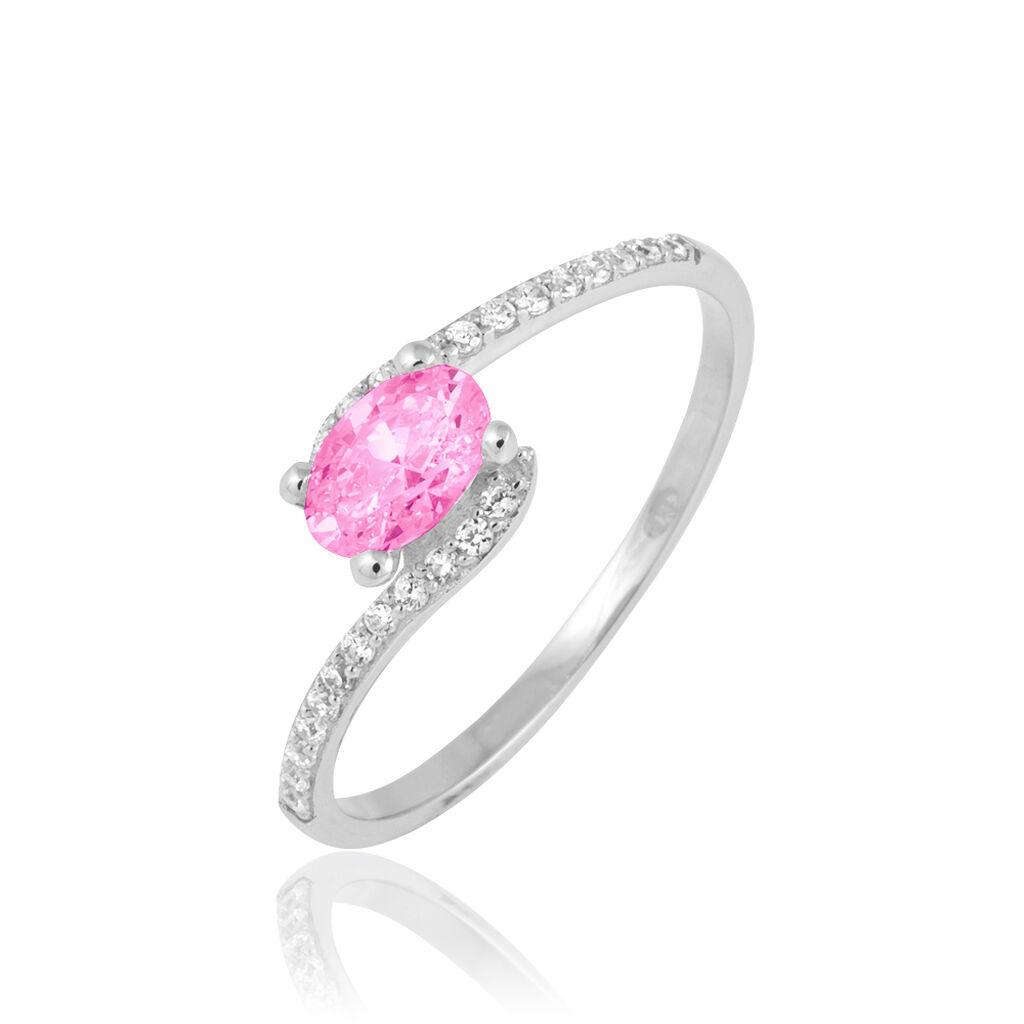 Bague Loriane Or Blanc Tourmaline Et Diamant
