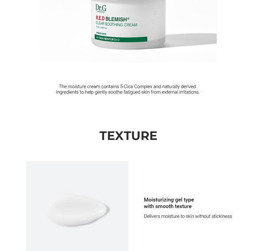 Dr.G - RED Blemish Clear Soothing Cream 70ml