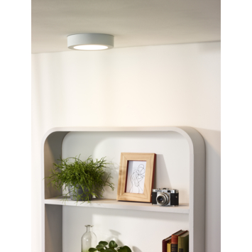 Lucide badkamer plafonnière Brice IP44 wit
