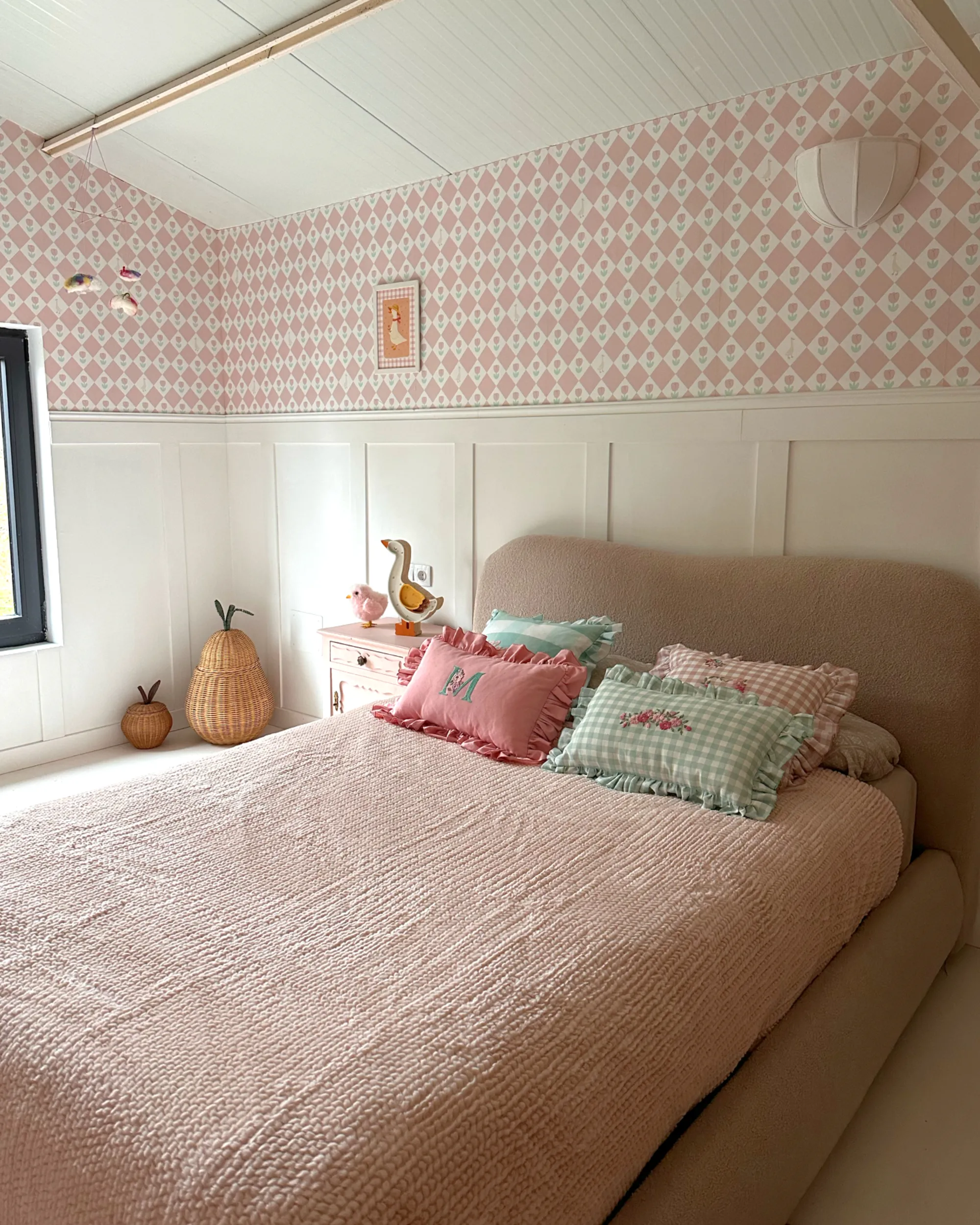 Plaid BJAS 200 x 220 cm Pastelroze