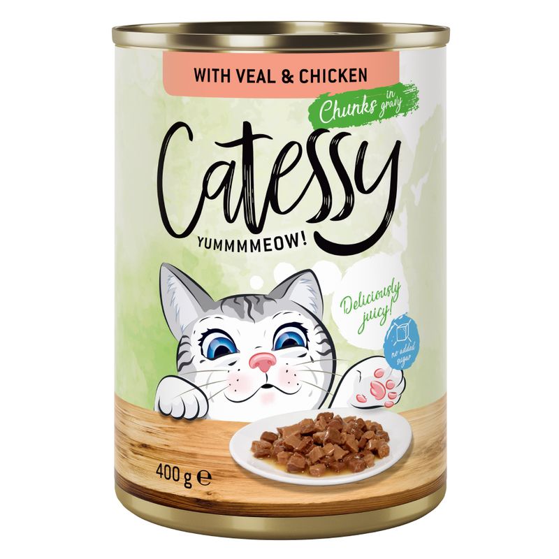 Lot mixte Bouchées Catessy en sauce 48 x 400 g pour chat