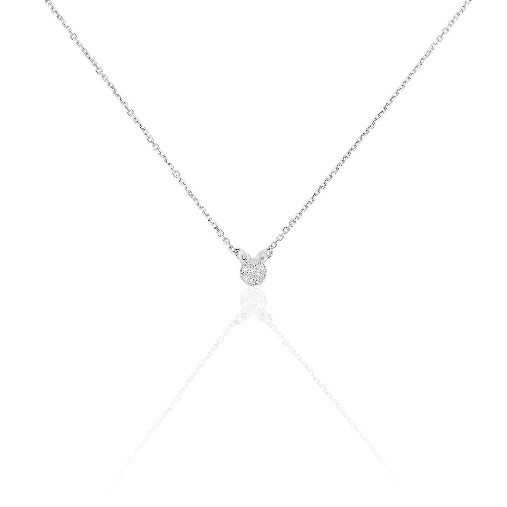 Collier Teani Or Blanc Diamant