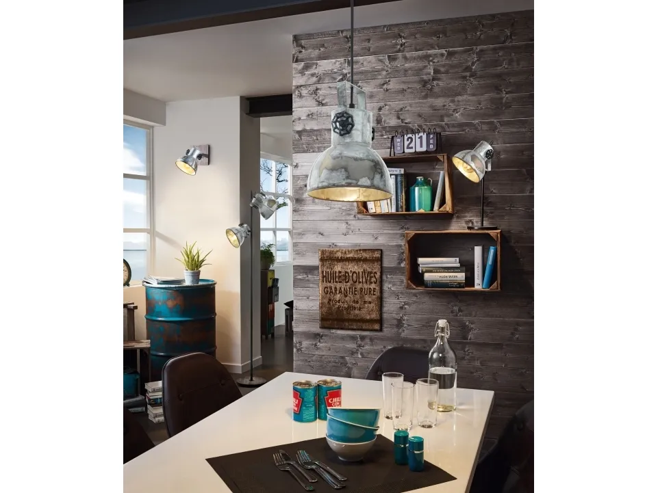 EGLO BARNSTAPLE GULV 2L H1580 ANTIK BRUN