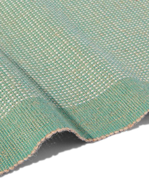 2 sets de table avec jute 35x45 vert à rayures