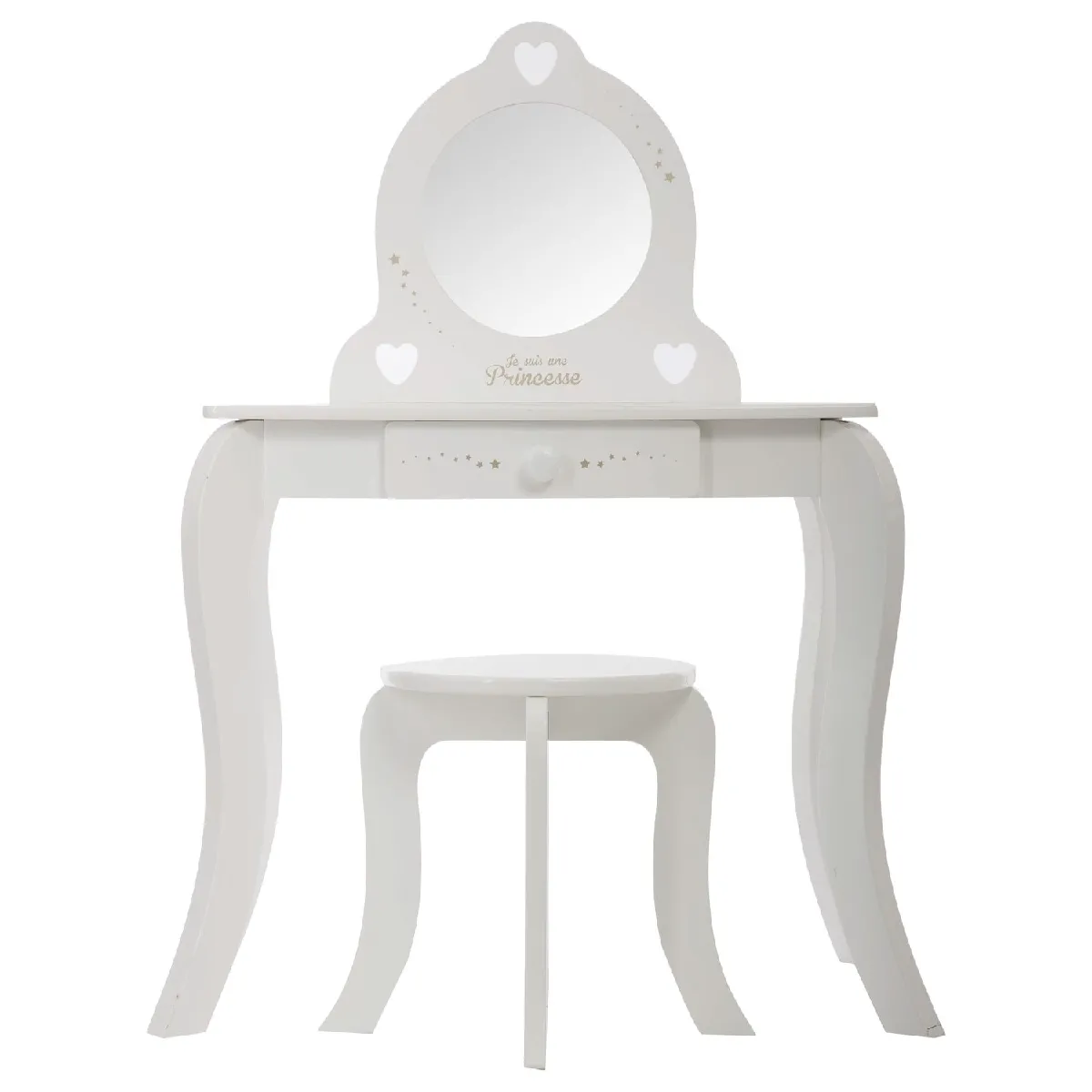 Atmosphera, Createur D'Interieur Atmosphera Coiffeuse enfant Demoiselle - Blanc