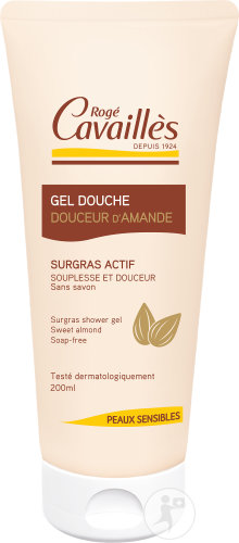Rogé Cavaillès Gel Douche Douceur D'Amande Surgras Actif Peaux Sensibles Tube 200ml