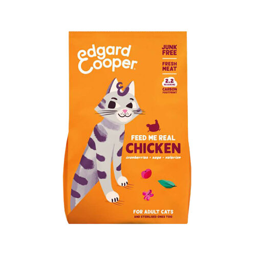 Edgard & Cooper Adult Cat - Vrije Uitloop Kip - Kibbles