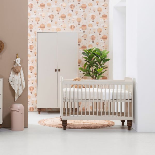 Europe Baby Olivia Babykamer Oatmeal Bold | Ledikant 60 x 120 cm   Commode