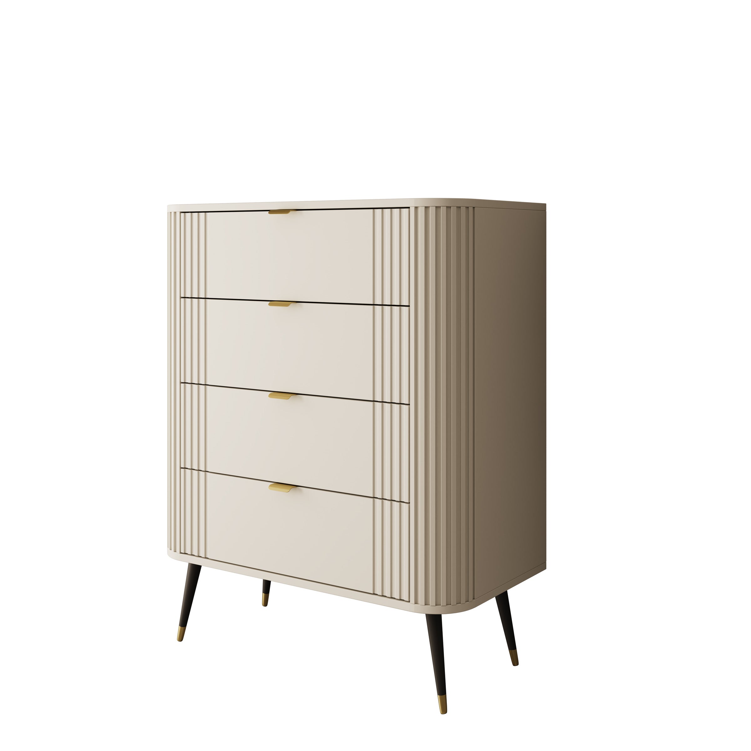 Oahu - Ladekast met 4 lades - Beige - 78x40x99 cm