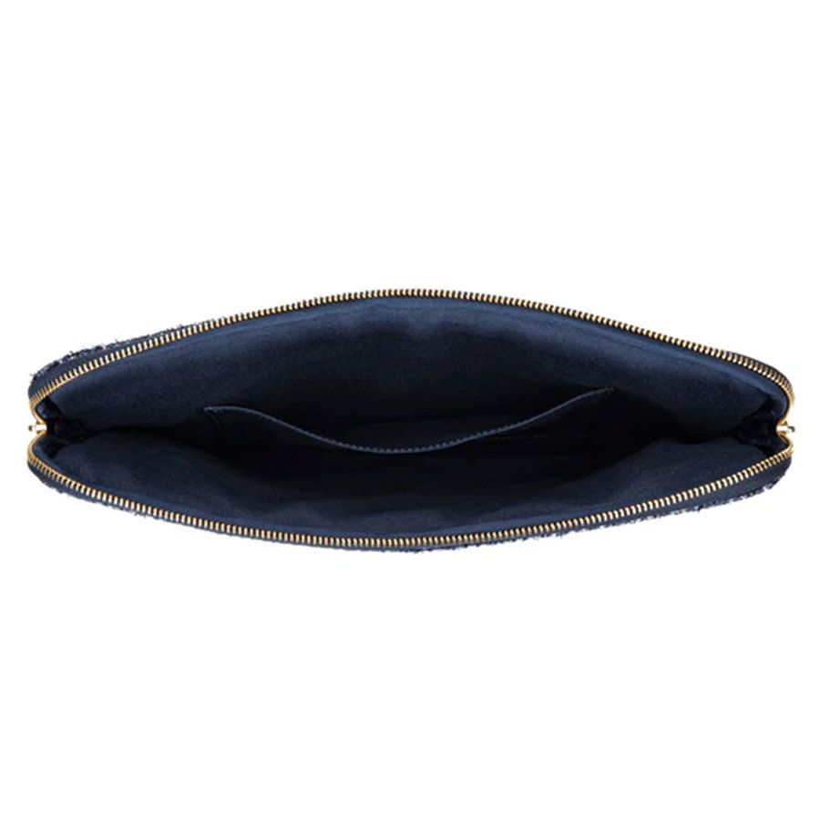 DARK Tweed Mac Cover Navy Blue