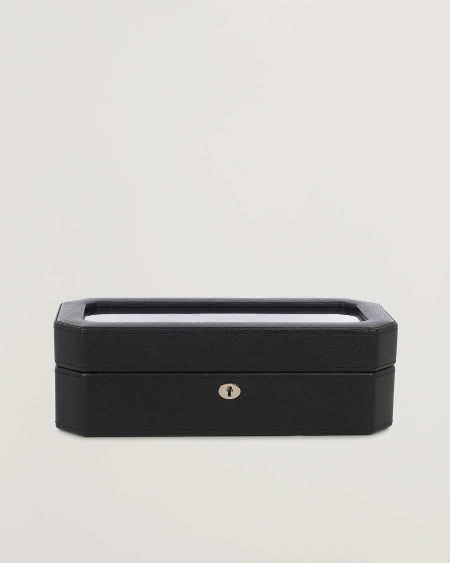 WOLF Windsor 5 Piece Watch Box Black Purple