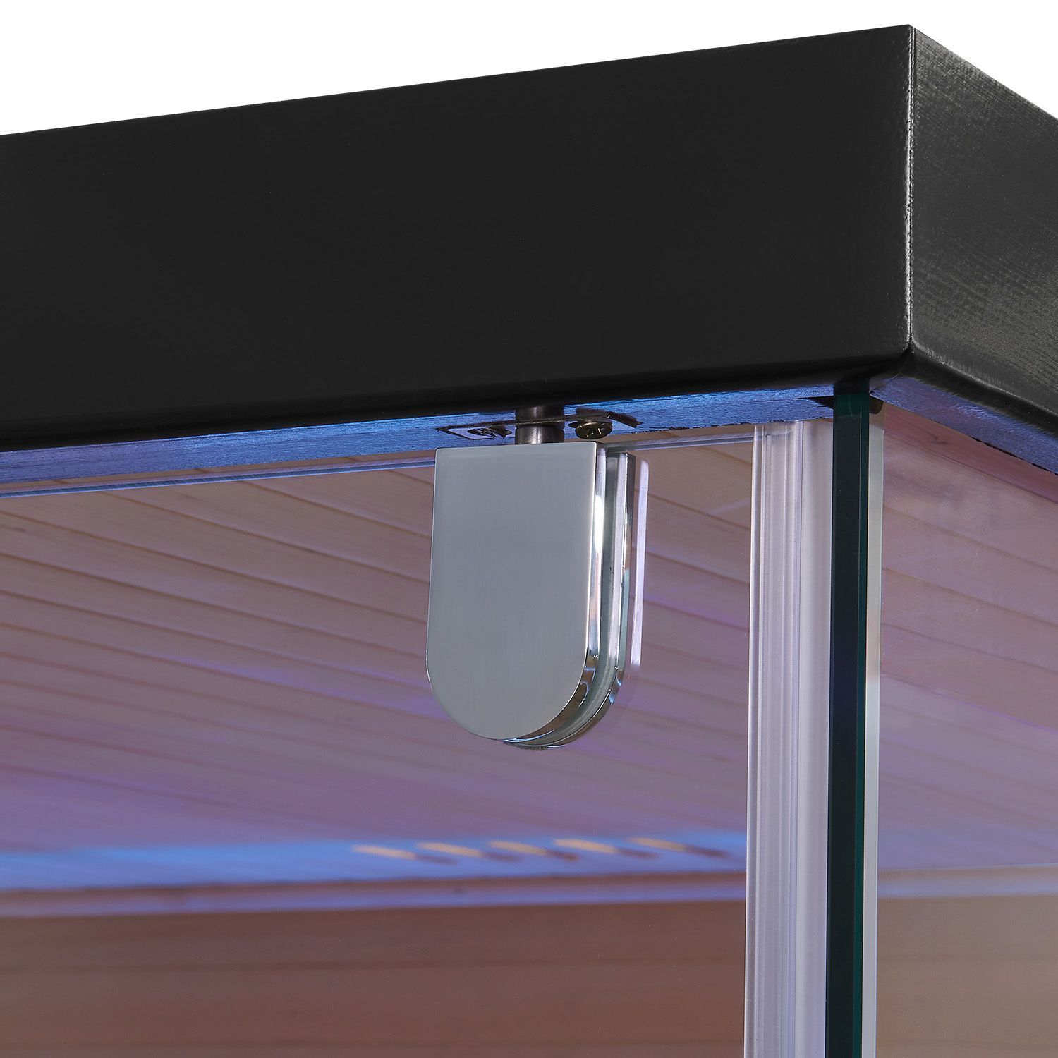Vorbestellung: Artsauna Saunakabine Vantaa 175 mit Salzstein - Indoor Sauna für 4 Personen, 8 kW Ofen, Glasfront