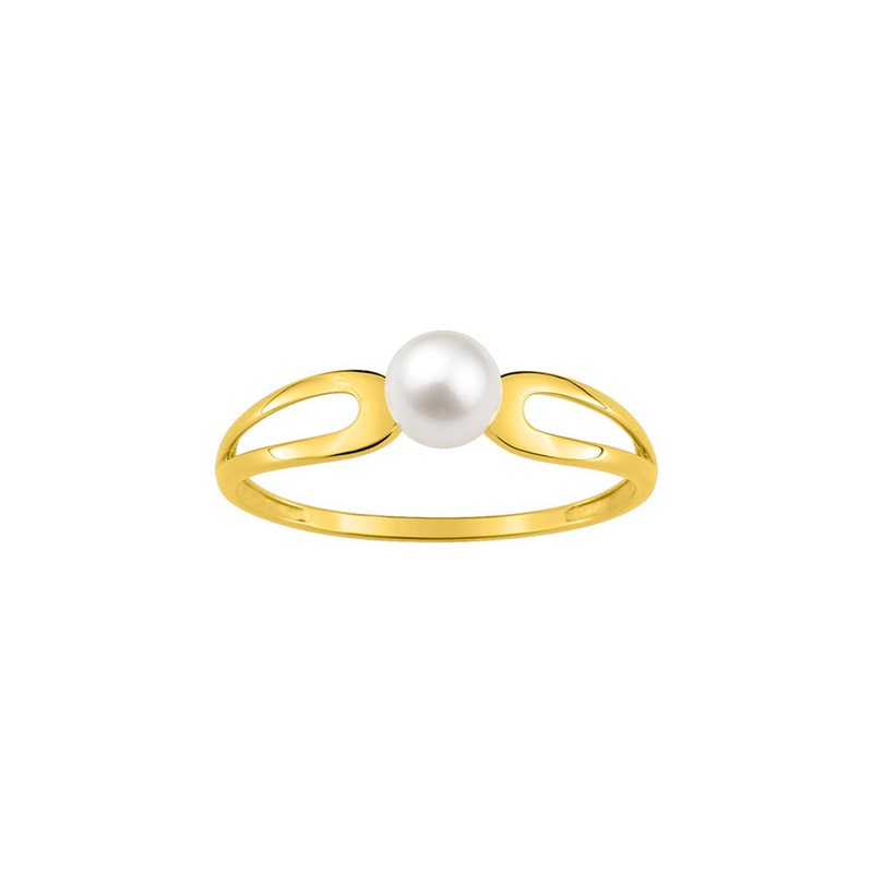 Bague Femme - perle - Or 9 Carats