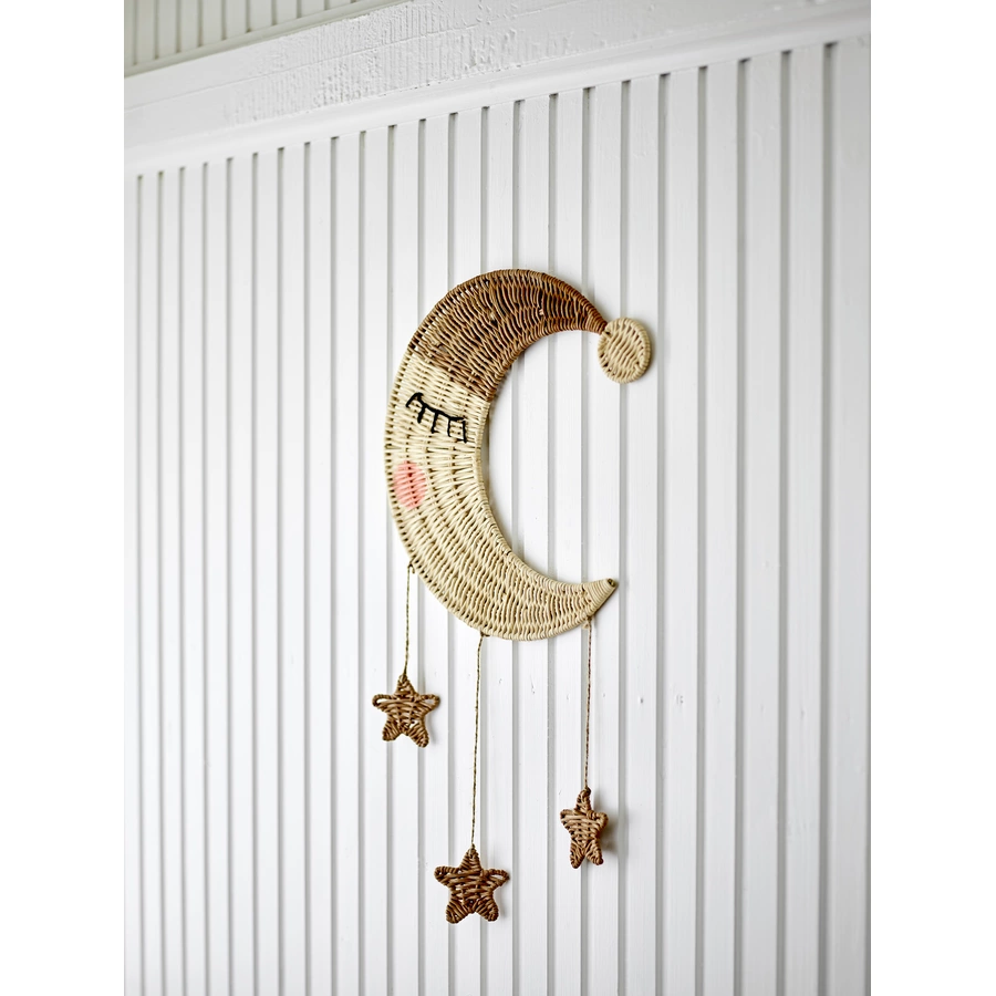 bloomingville Mini Moony Mobile Natur Rattan