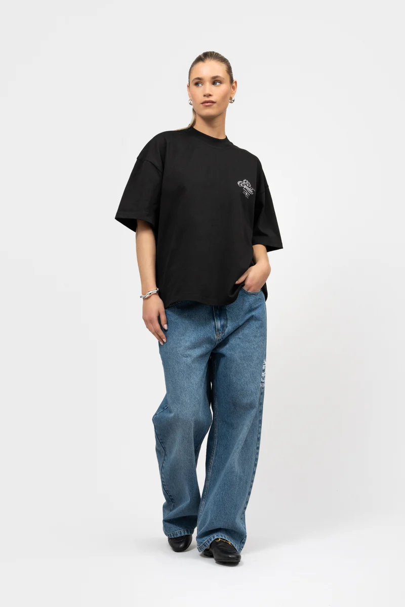 Equalité Yuki Boxy T-Shirt 2.0 Dames Zwart
