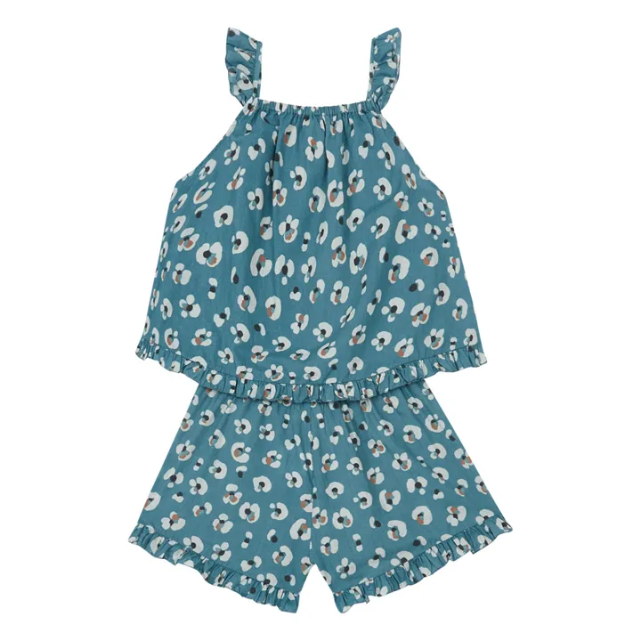 Gabrielle Paris Exclusivité Gabrielle Paris x Smallable Pyjama Party – Pyjama Top + Short Julia | Bleu