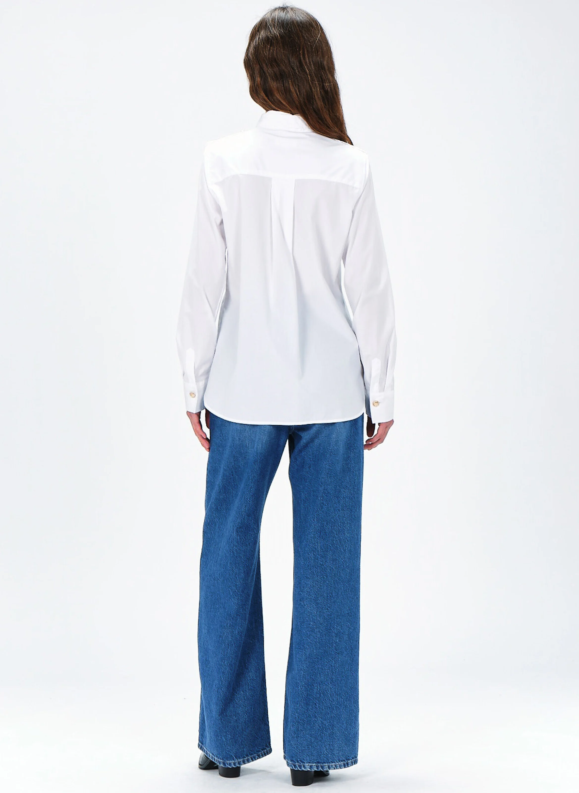 PICKI - Jean large en coton mélangé | Bleu