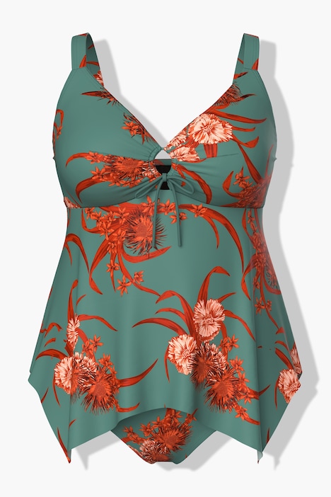 Tankini, Zipfelsaum, Softcups, Träger verstellbar