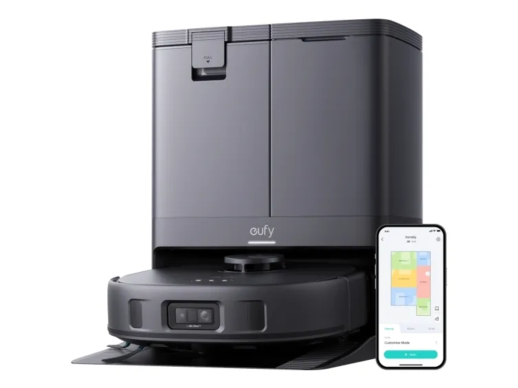 Eufy X10 Pro Omni, Sort, Rund, 2,5 L, 3 L, 113,5 mm, 327 mm