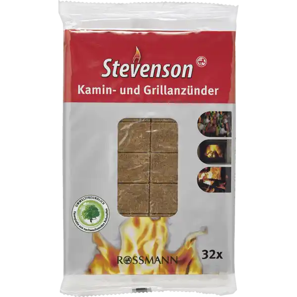 Stevenson Kamin- und Grillanzünder 32 Stück