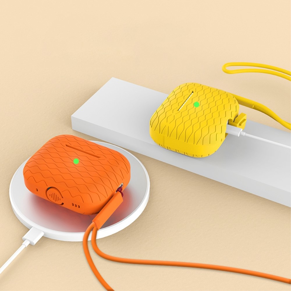 AirPods Pro 2 / AirPods Pro Silikon Case Schutzhülle Abdeckung mit Handschlaufe - Grau