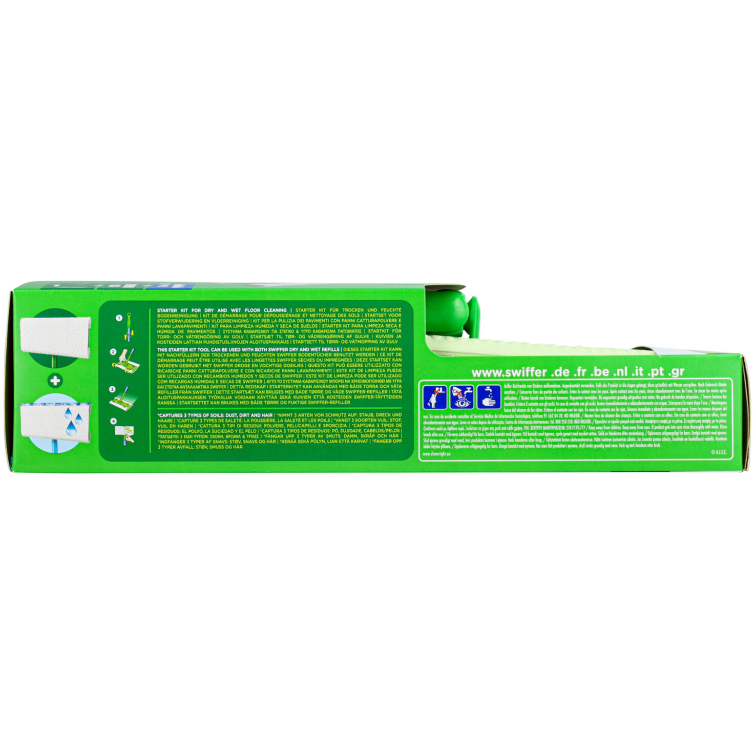 Swiffer Reinigungskit Komplett 8 Trockentücher & 3 Wischer