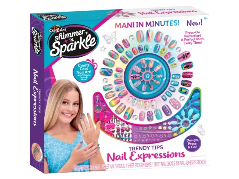SHIMMER N SPARKLE TRENDY TIPS NAIL EXPRESSIONS