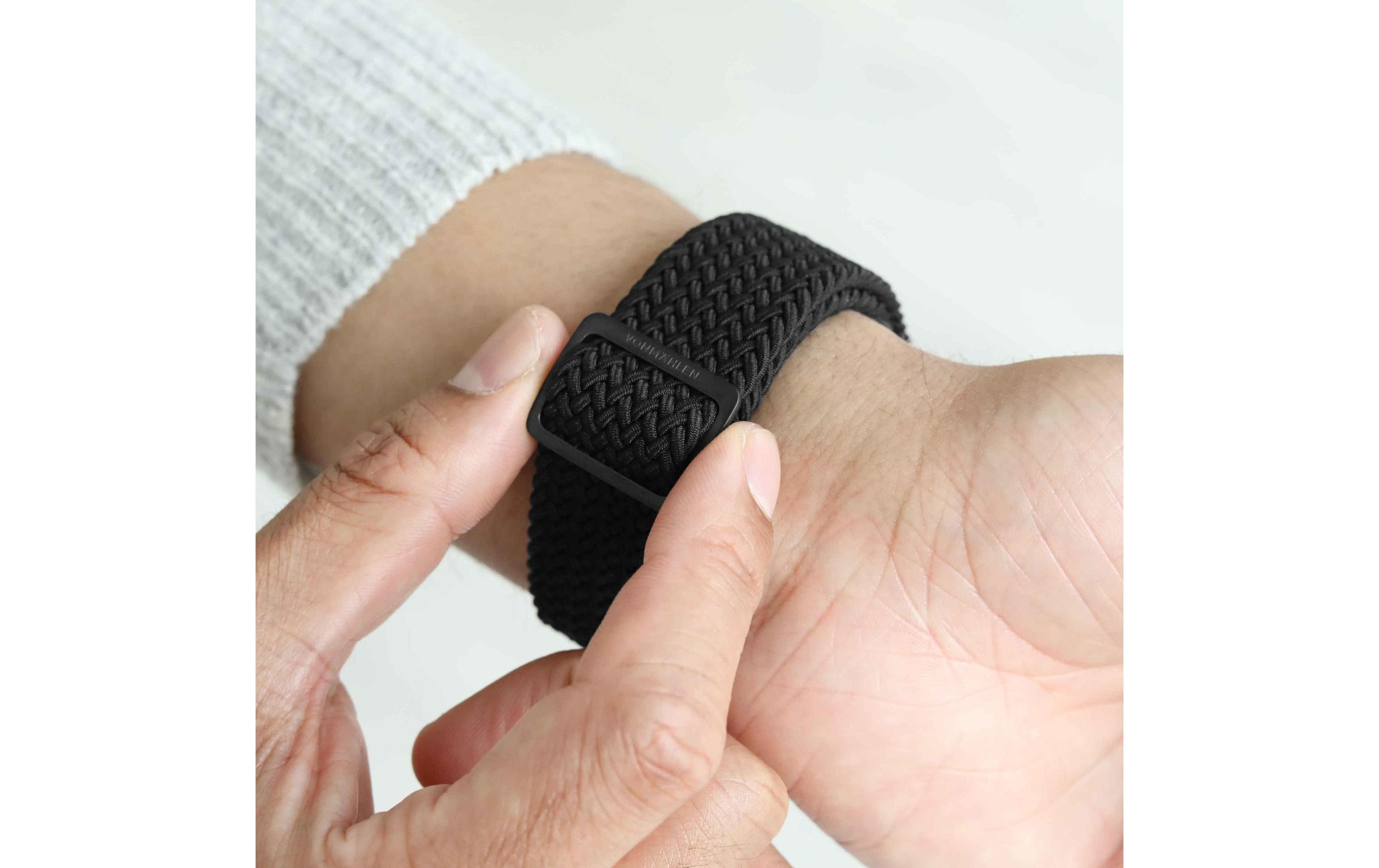 Armband Woven Loop Apple Watch 40/41/42 mm BlackArmband für Apple Watch 40/41/42 mm