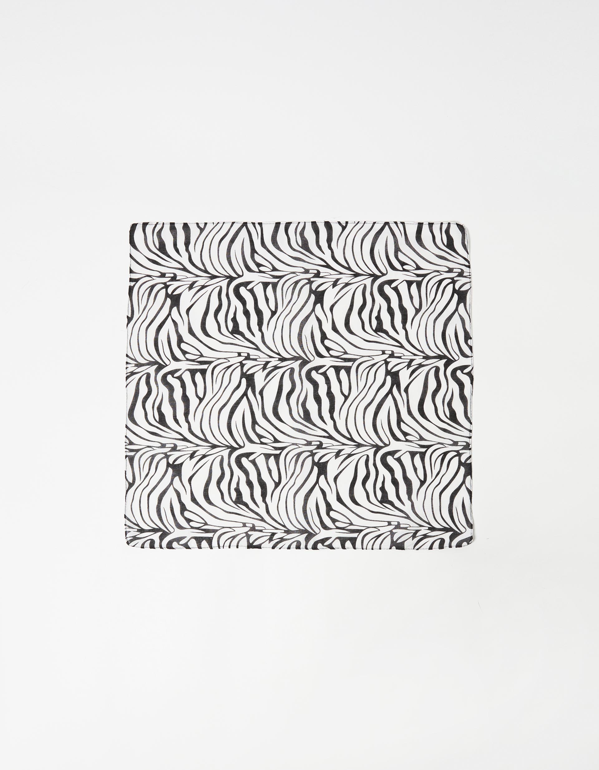 Lenço Zebra, Mulher, Preto