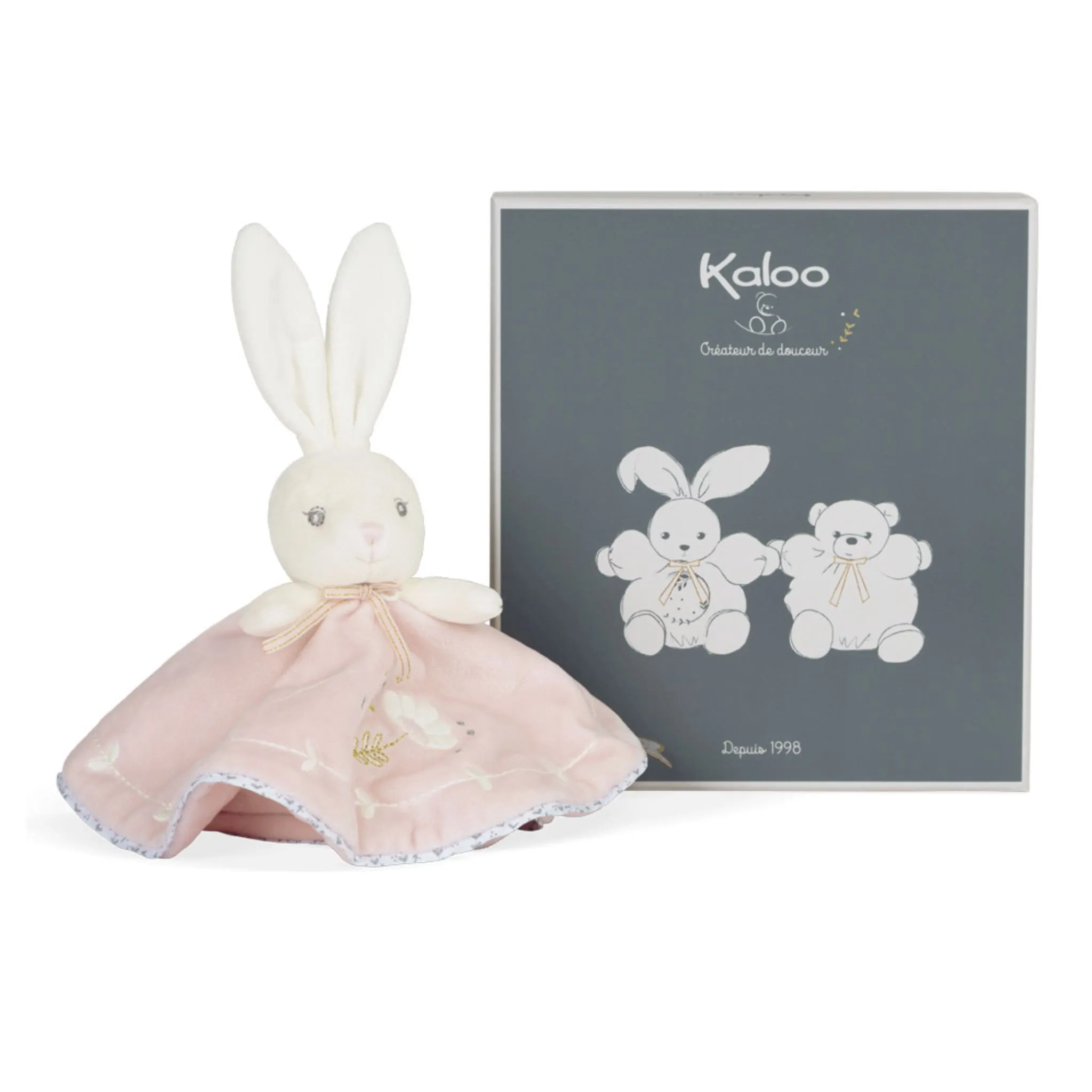 Kaloo Doudou Rond Lapin Rose