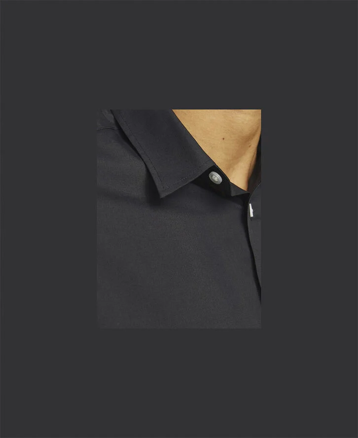 JJ-REBEL JREBGAVIN SOLID SHIRT LS NOOS Sort