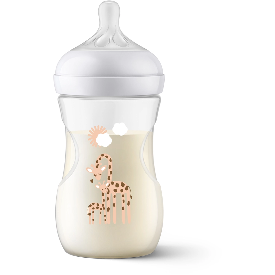 Philips Avent Babyflasche SCY90366 Natural Response Neutral Giraffen 260ml