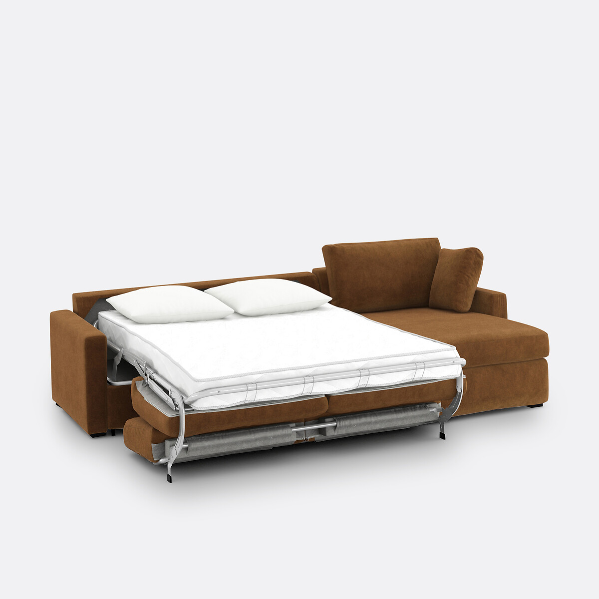 LA REDOUTE INTERIEURS<br>Sofá cama de canto em veludo, Bultex, Timor