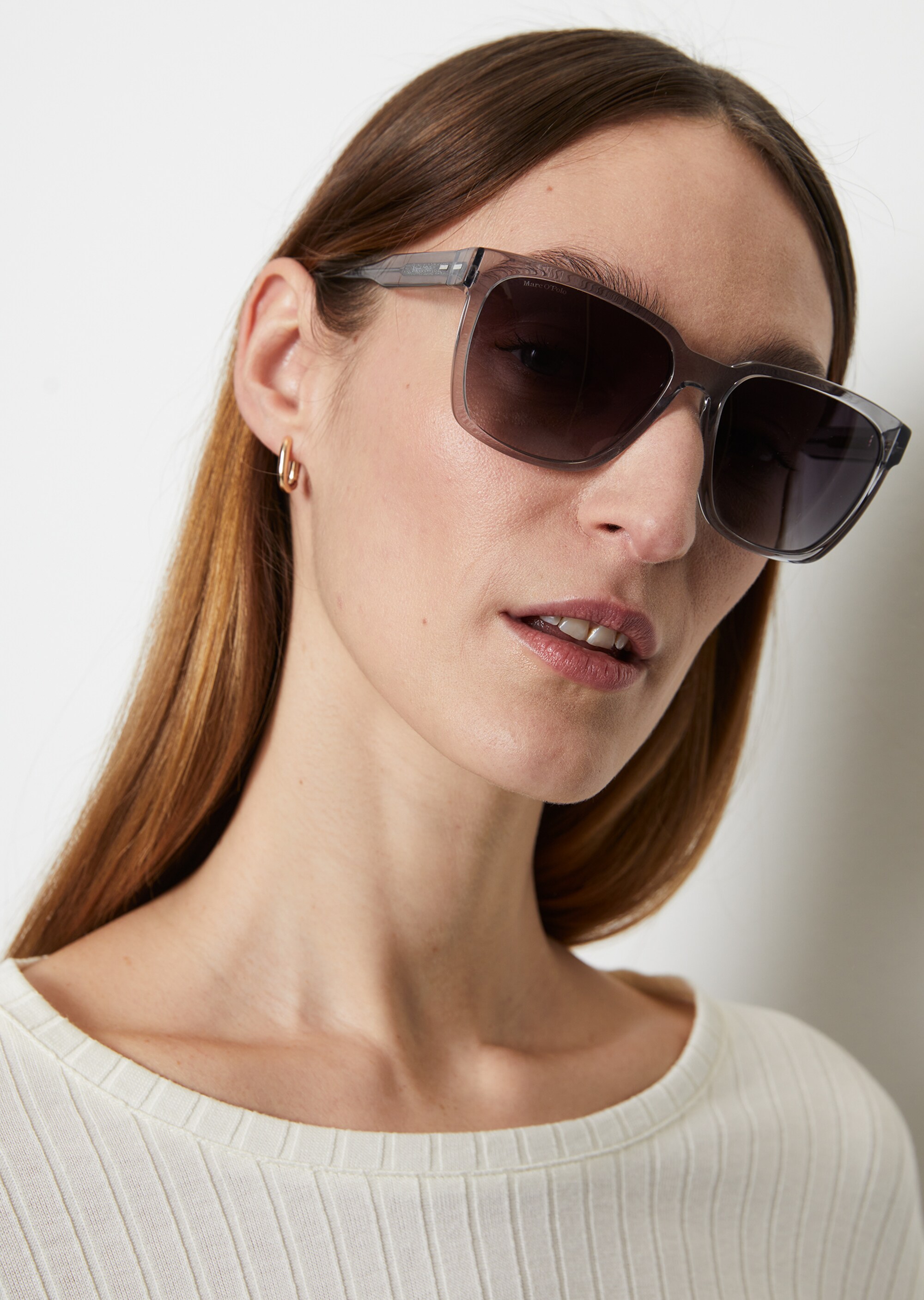 Unisex-Sonnenbrille aus leichtem, transparentem Bio-Acetat