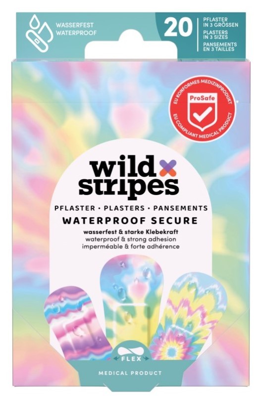 wild stripes Pleister Waterproof Rainbow 20 Stuks