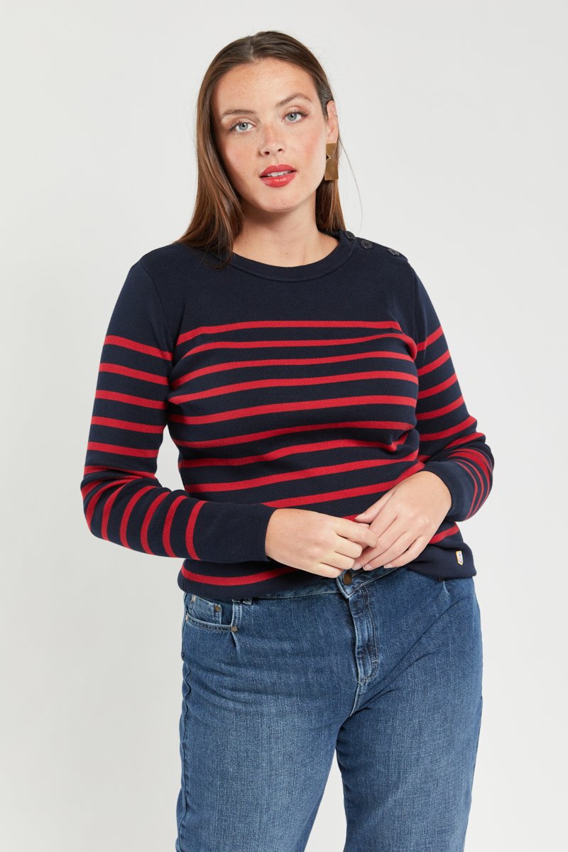 Pull marin rayé 