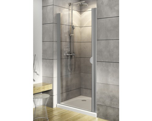 Draaideur in nis SCHULTE Sunny ExpressPlus 80 cm helder glasprofiel kleur aluminium